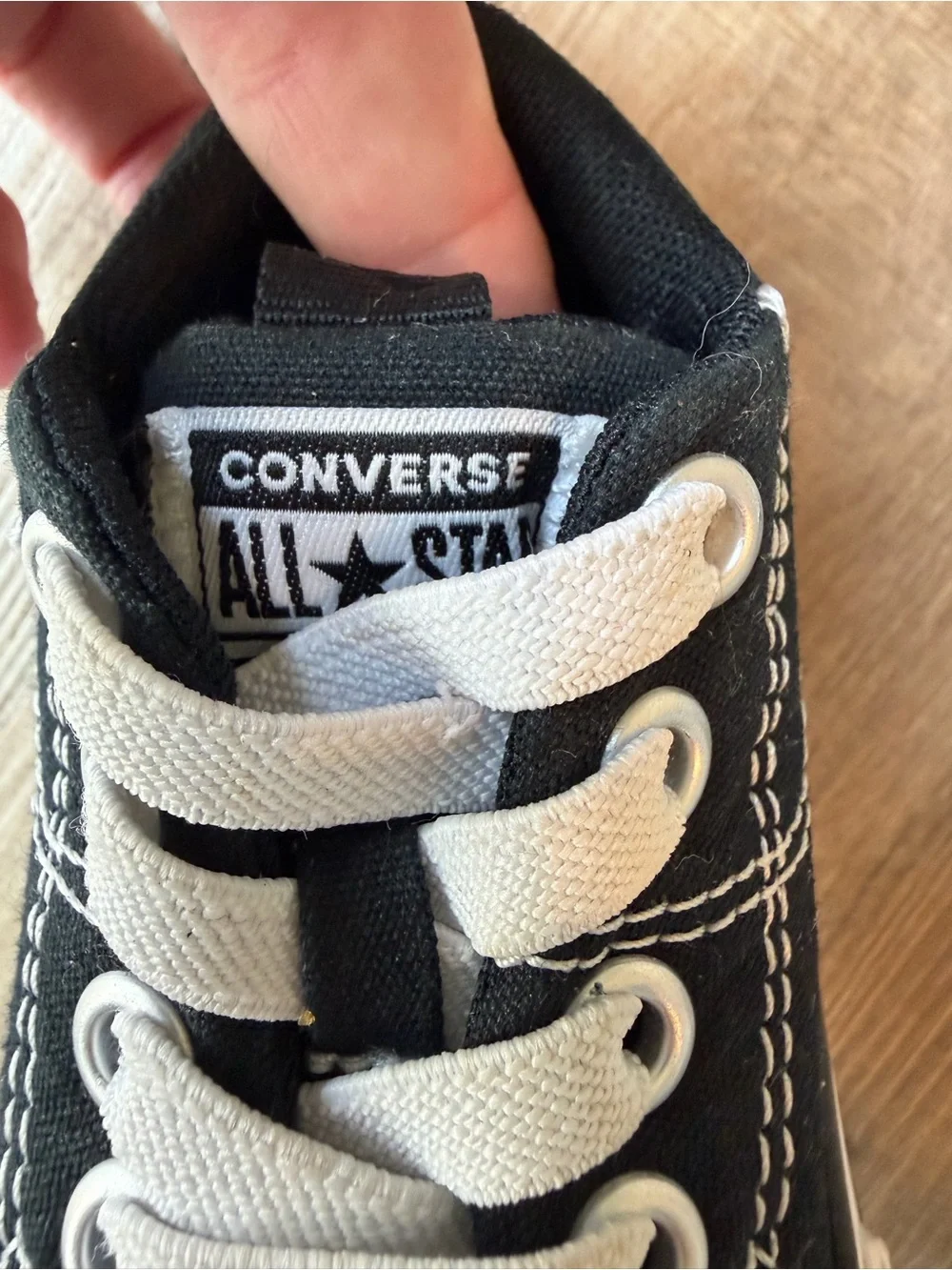 Converse Kids Black and White Low-Top Sneakers